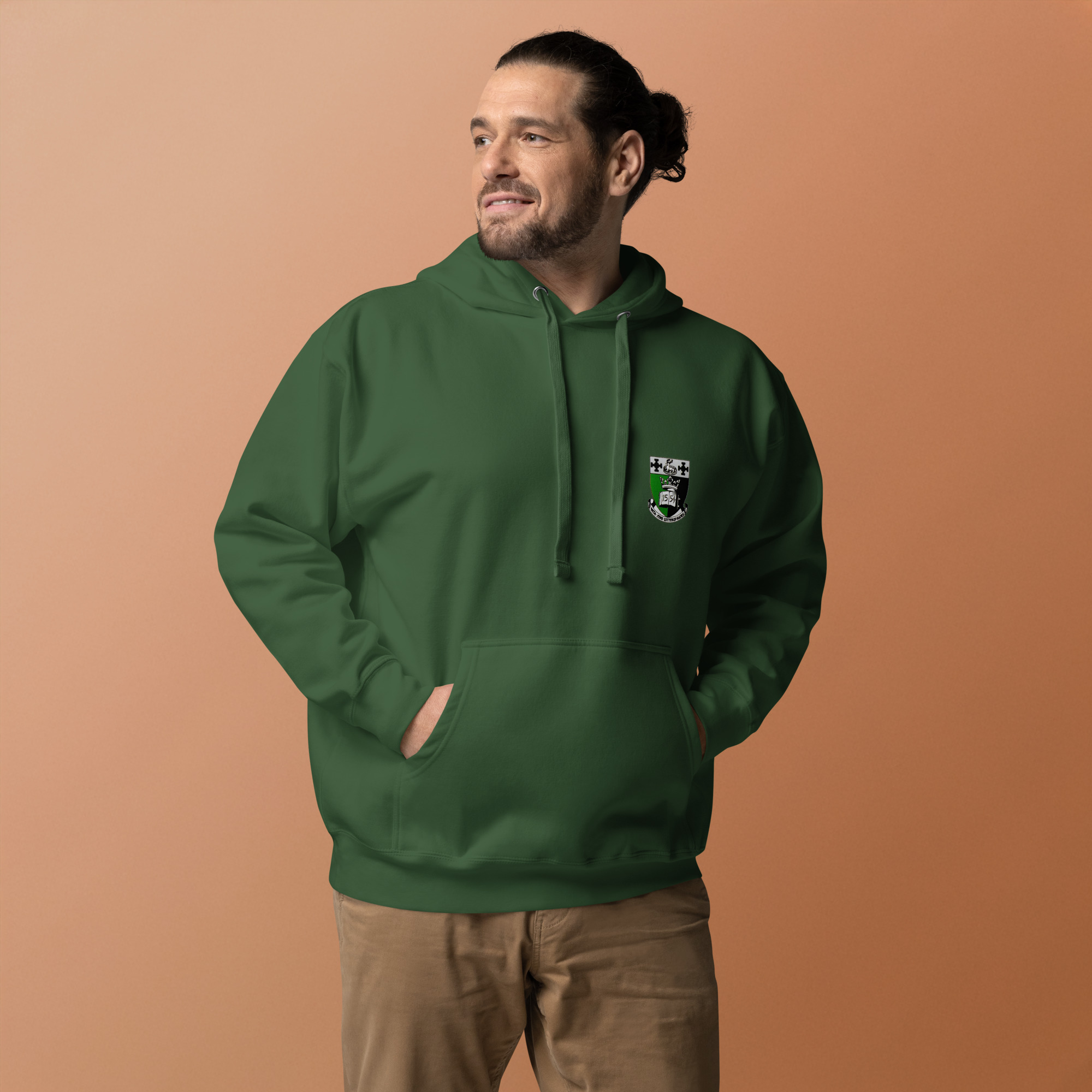 Unisex Hoodie- Green - Image 3