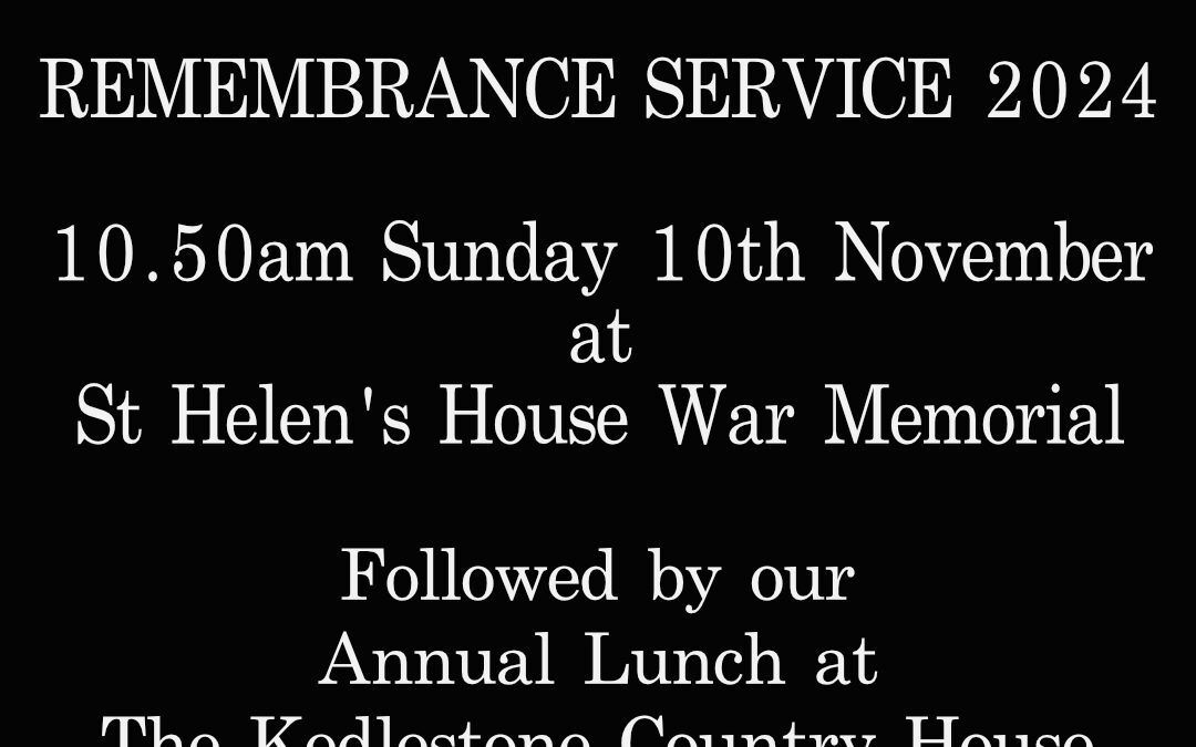 Remembrance Service & Lunch 2024